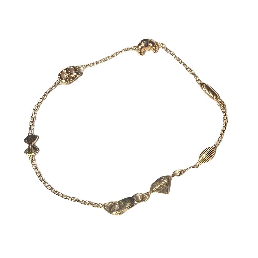 14k Solid Gold Carbs By the Yard Bracelet by Alison Lou